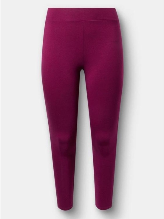 torrid Pants - Torrid Plum Caspia Premium Cotton Leggings 27” Size 0 NWT